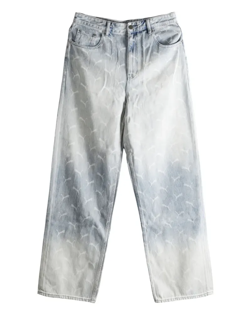 Puma wide-leg jeans - Blau Blau