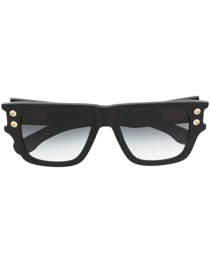 DITA Eckige Emitter-One Sonnenbrille - Schwarz Schwarz