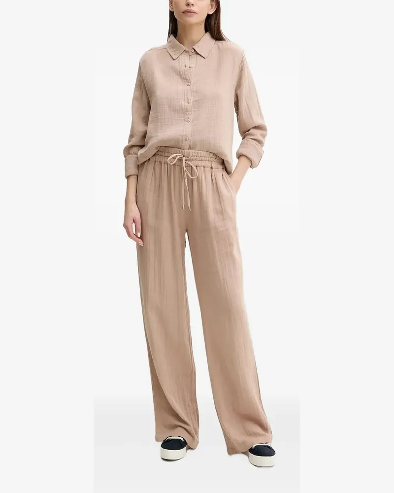 Melissa Odabash Button-down-Hemd mit spitzem Kragen - Nude Nude