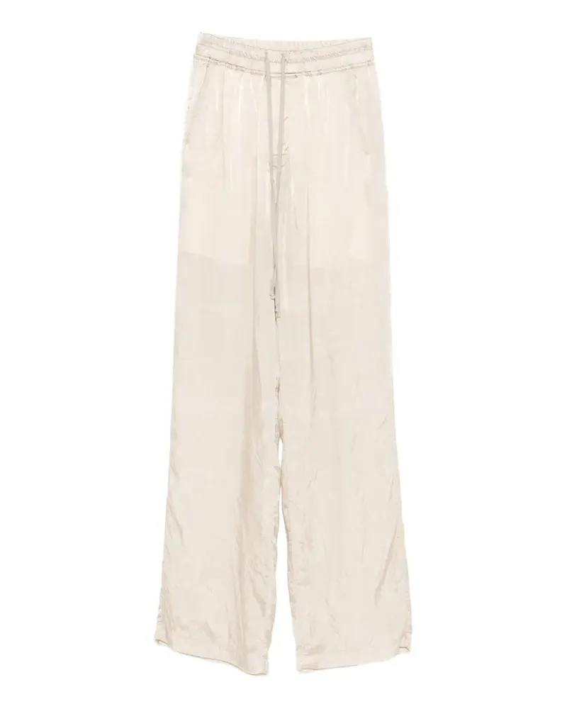 Rick Owens drawstring wide leg trousers - Nude Nude