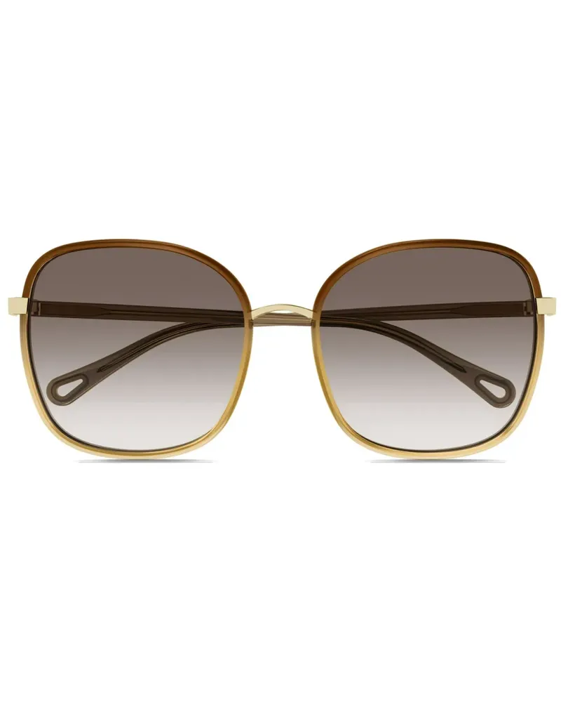Chloé Sonnenbrille mit Oversized-Gestell - Braun Braun