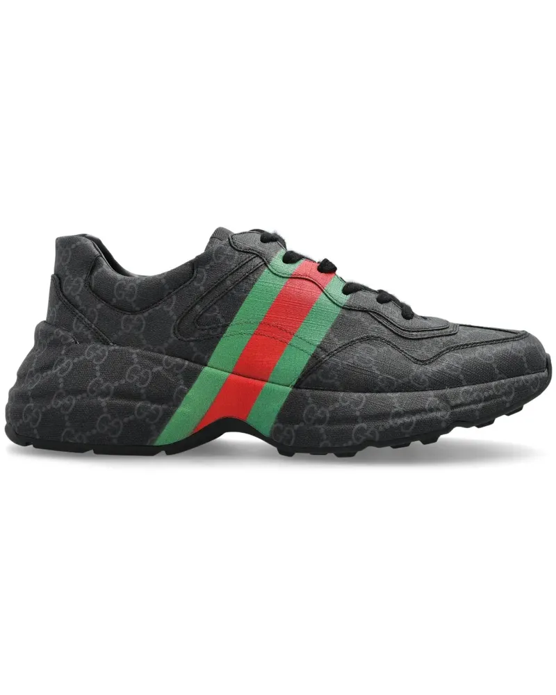 Gucci Rhyton Sneakers - Schwarz Schwarz