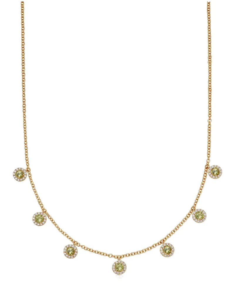 Kiki McDonough 18kt Gelbgoldhalskette mit Diamanten Gold