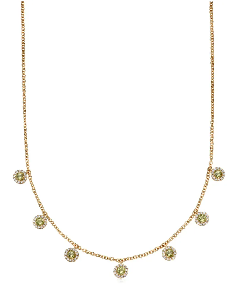 Kiki McDonough 18kt Gelbgoldhalskette mit Diamanten Gold