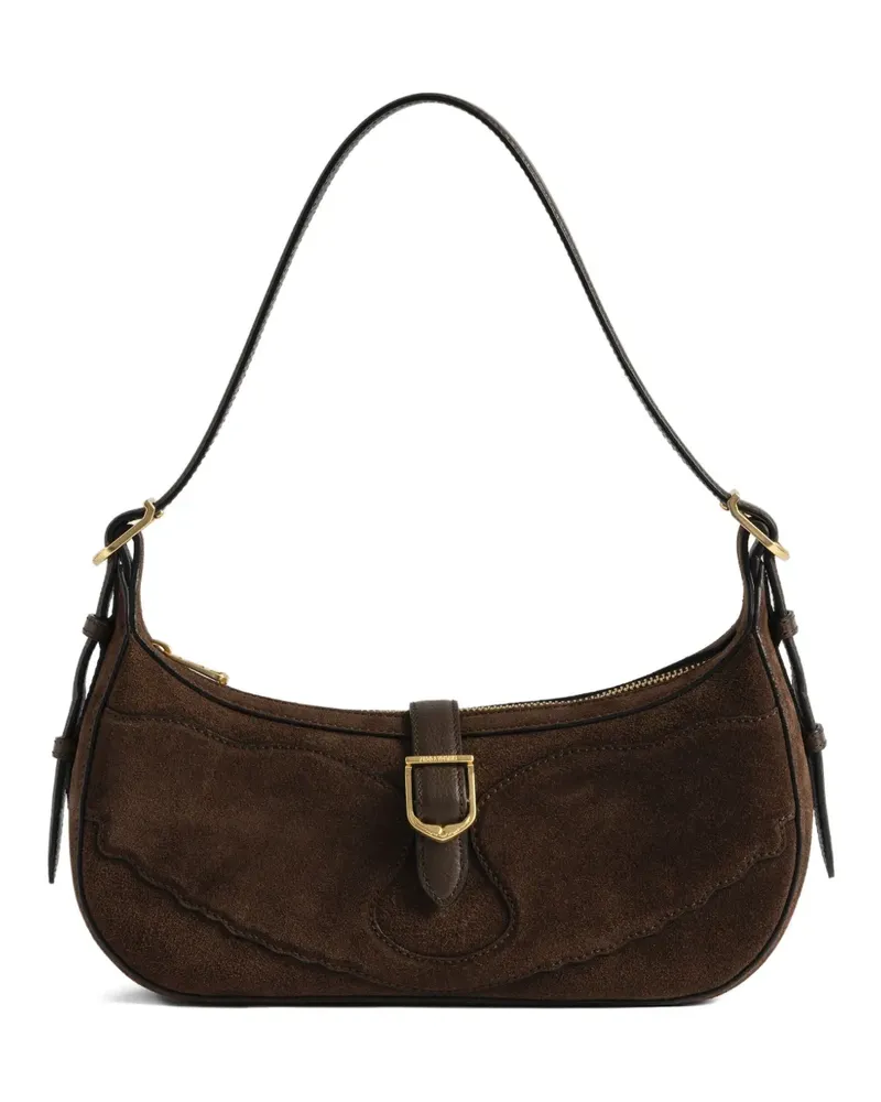 Zadig & Voltaire Moonrise Schultertasche aus Wildleder - Braun Braun