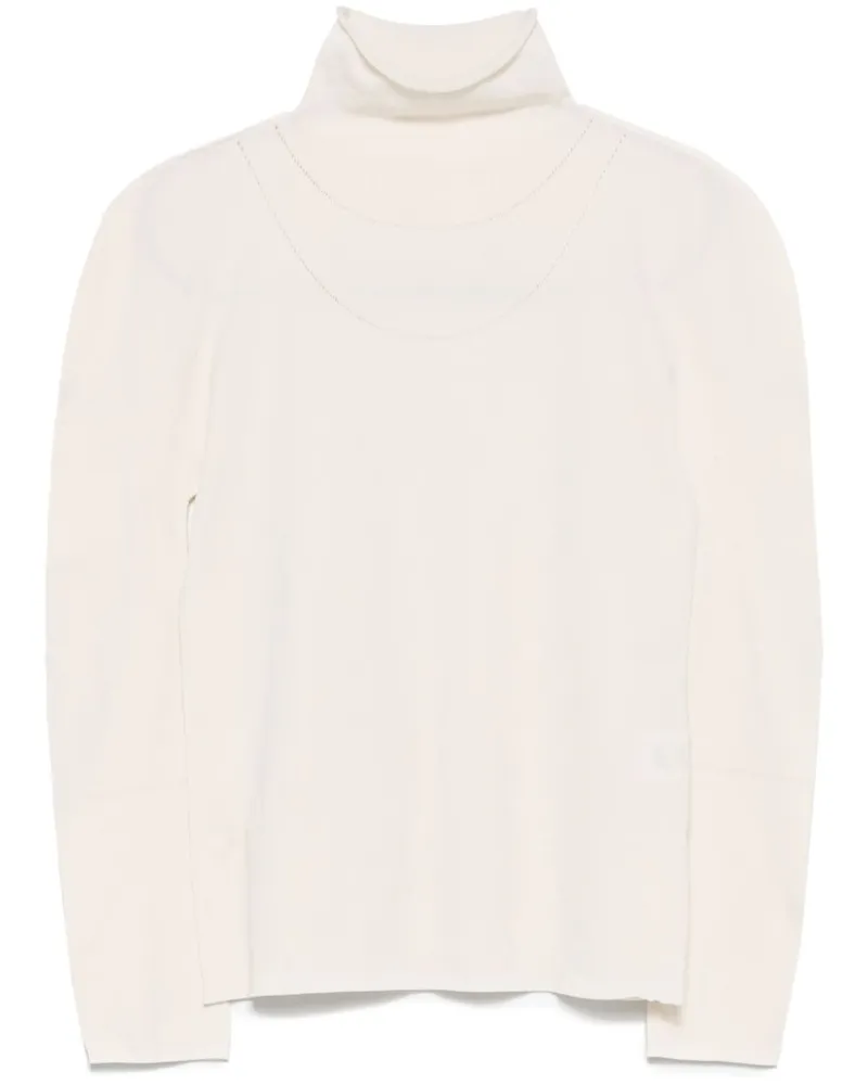 Issey Miyake A Poc Mix Oberteil - Weiß Weiß