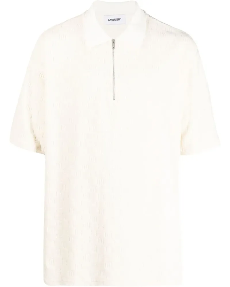 AMBUSH Poloshirt mit Monogramm - Weiß Weiß