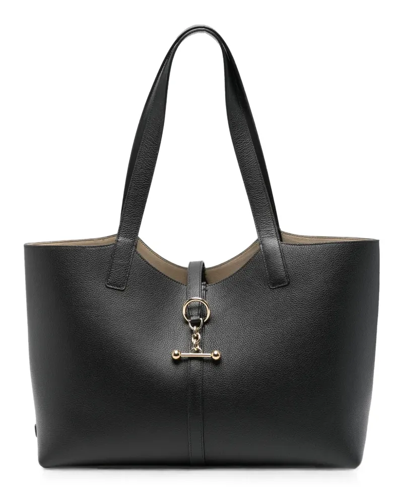Strathberry Kite leather tote bag - Schwarz Schwarz