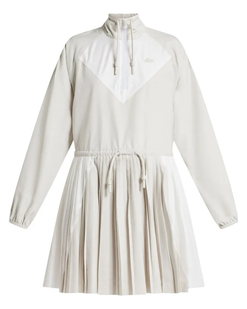 Lacoste Minikleid mit Logo-Patch - Grau Grau