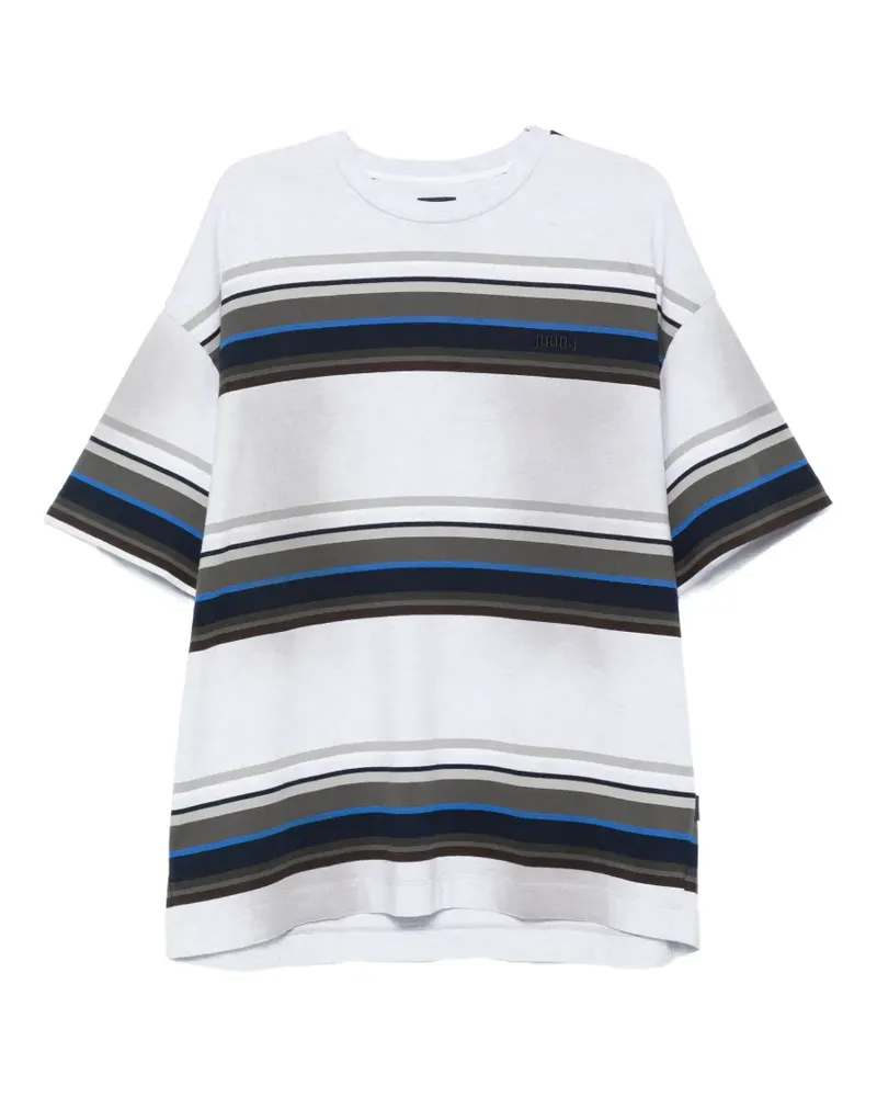 JUUN.J Gestreiftes T-Shirt - Grau Grau