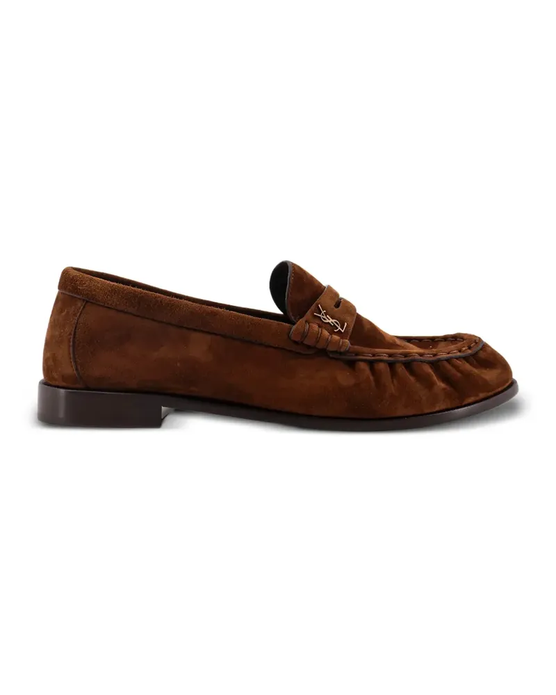 Saint Laurent Loafer mit Logo-Detail - Braun Braun