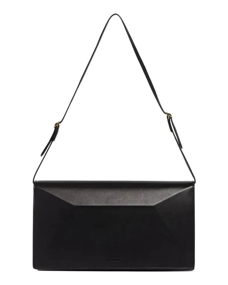 Jil Sander medium File geometric panelled shoulder bag - Schwarz Schwarz