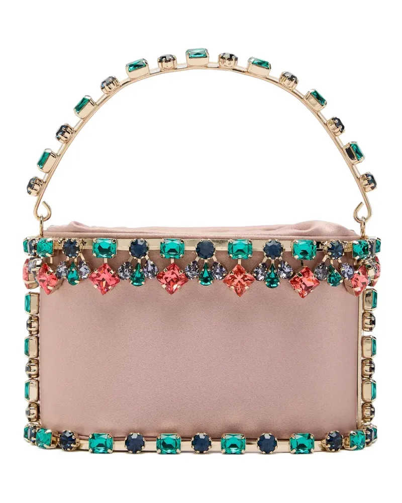 Rosantica mini Holli Buganville crystal-embellished tote bag Rosa