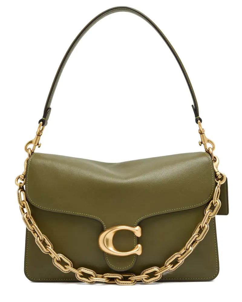Coach Tabby Schultertasche mit Kette - Grün Grün
