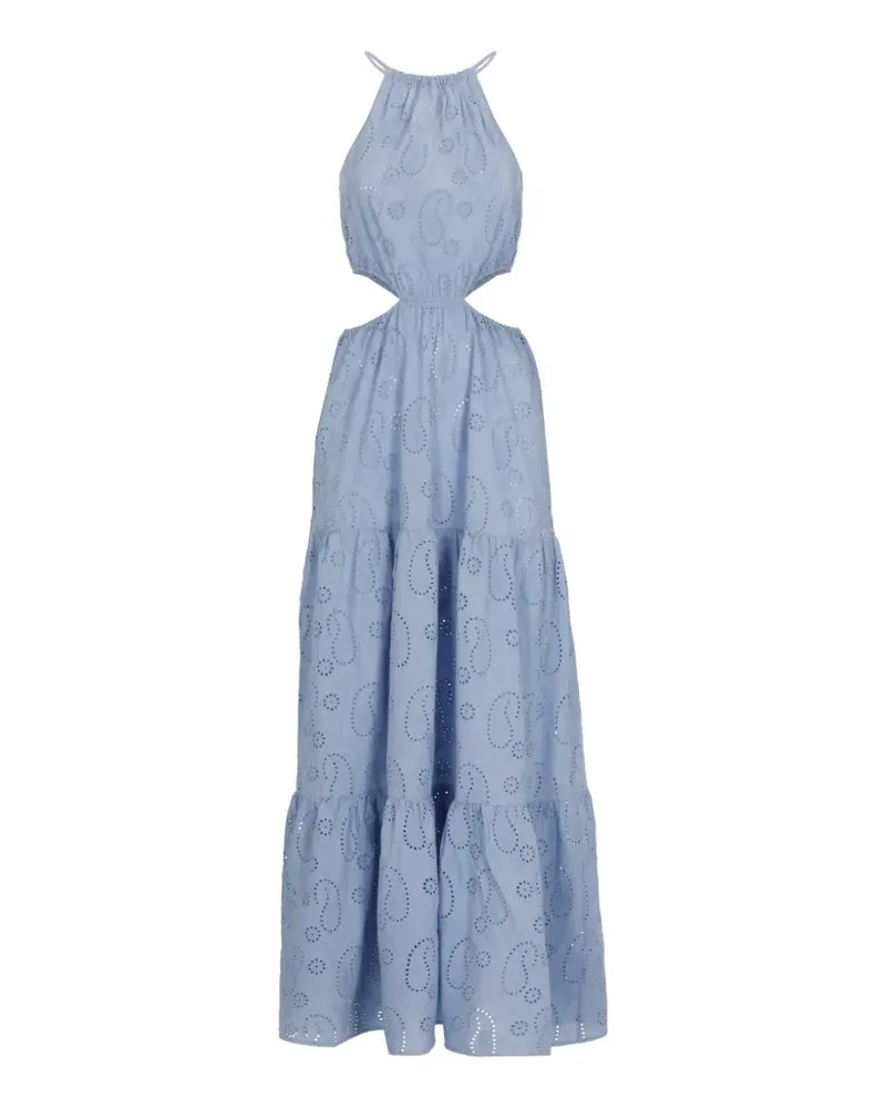 MC2 Saint Barth Kaby broderie-anglaise maxi dress - Blau Blau