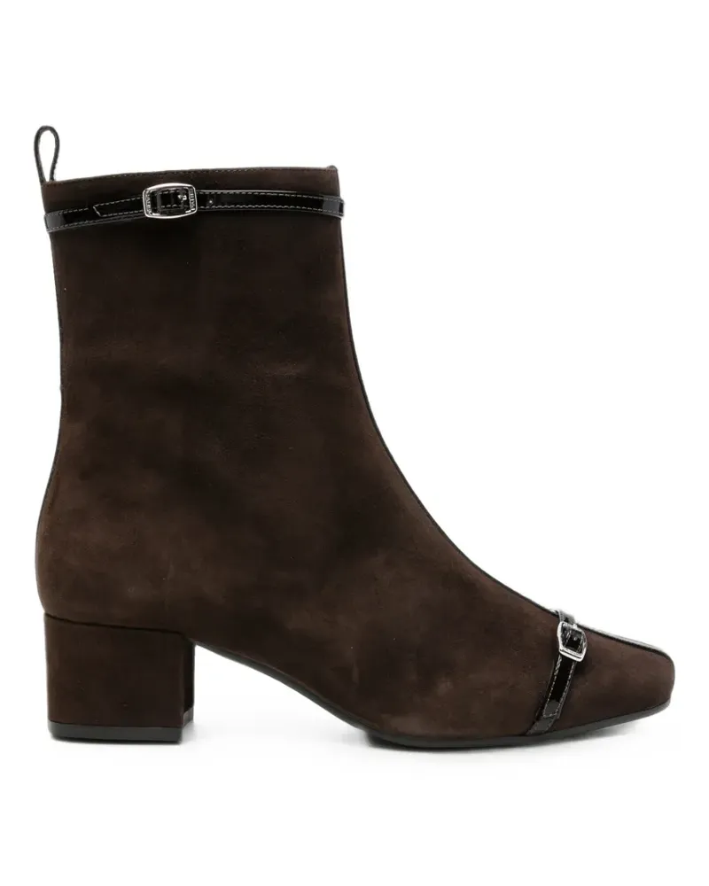 Carel buckle-detail ankle boots - Braun Braun