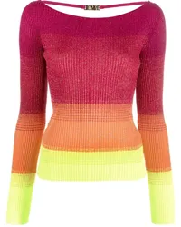 GCDS Gerippter Pullover Rosa