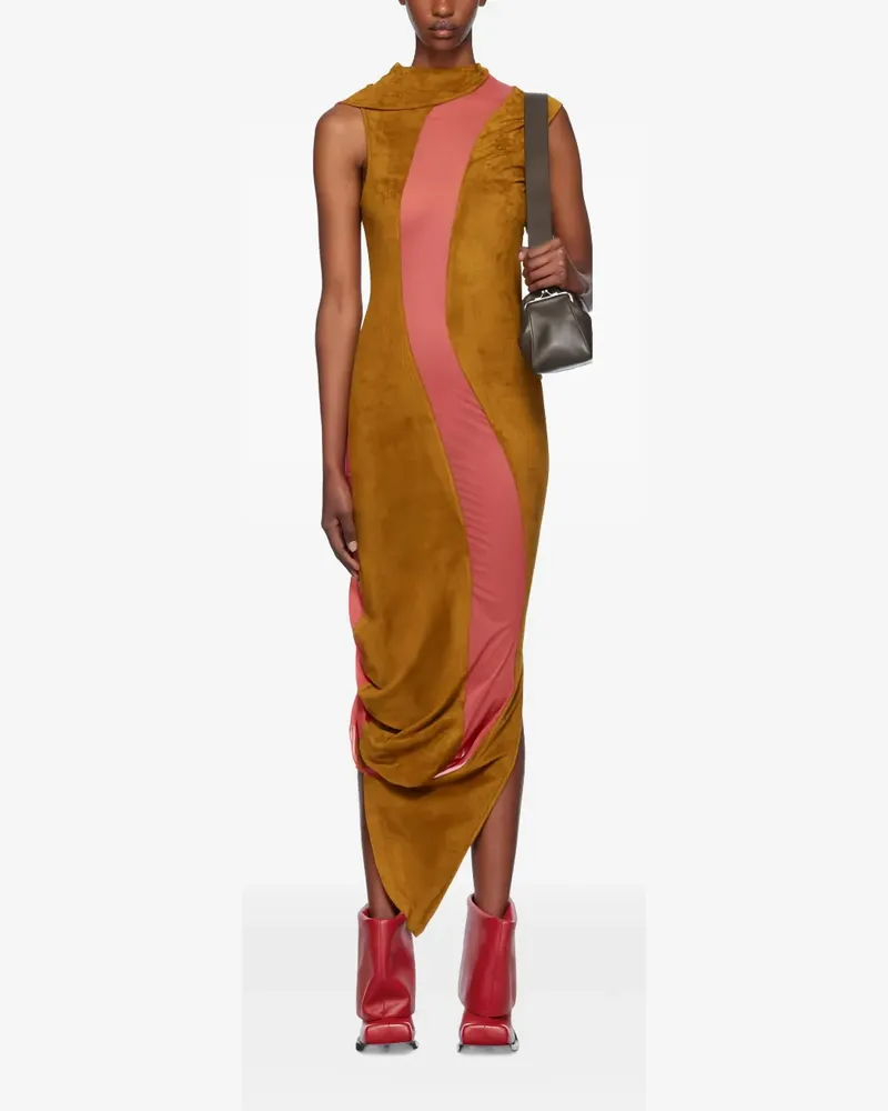 KIKO KOSTADINOV Pendle Midikleid - Braun Braun