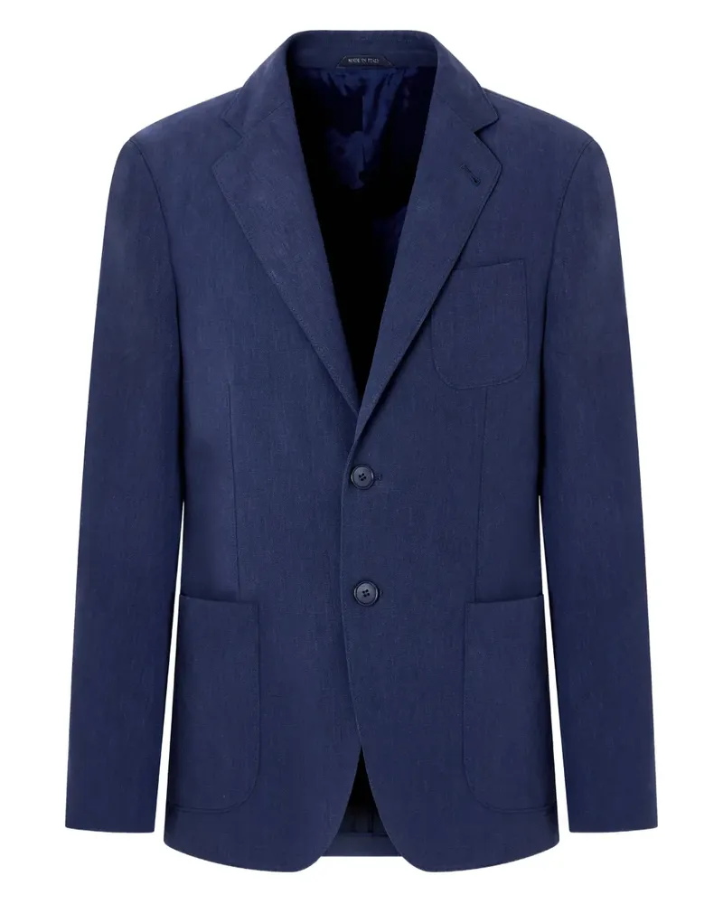 Giorgio Armani Sakko aus Leinen - Blau Blau