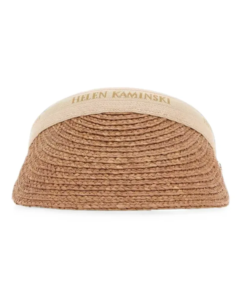 Helen Kaminski Bianca 8 raffia visor - Braun Braun