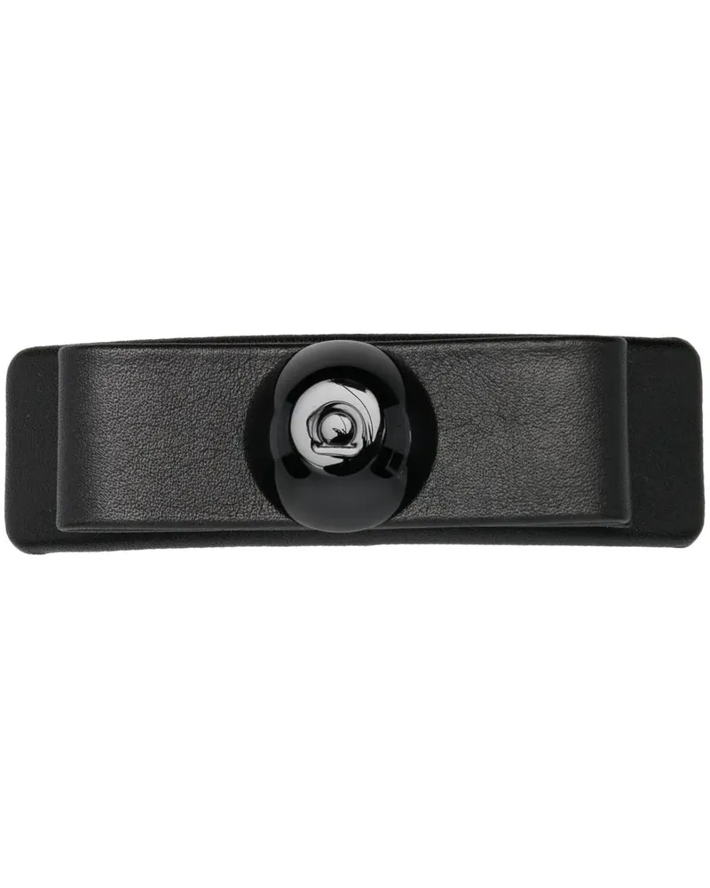 Ferragamo Haarspange mit Logo-Schild - Schwarz Schwarz