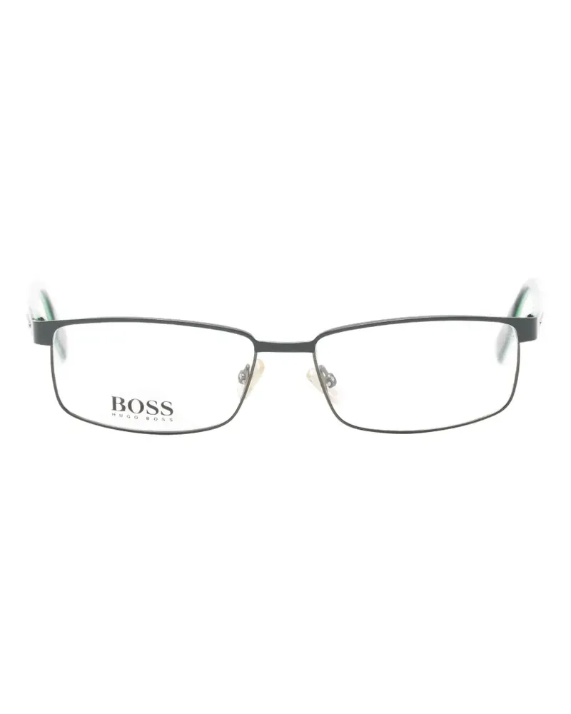 HUGO BOSS rectangle-frame glasses - Grün Grün