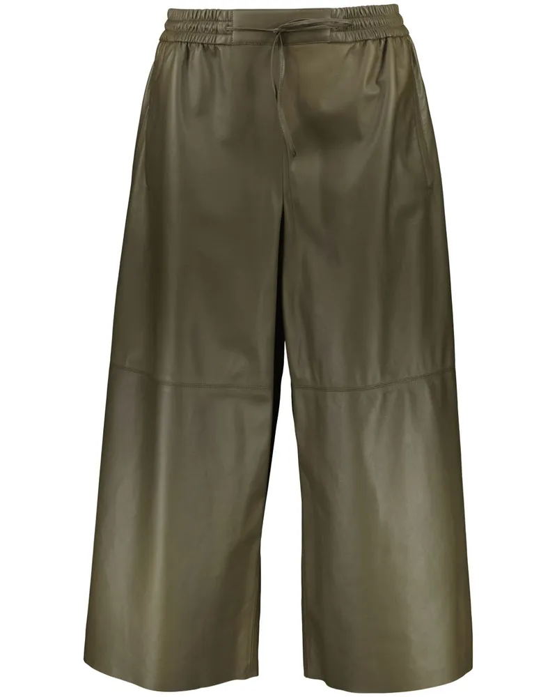 Yves Salomon Culottes aus Lammleder - Grün Grün