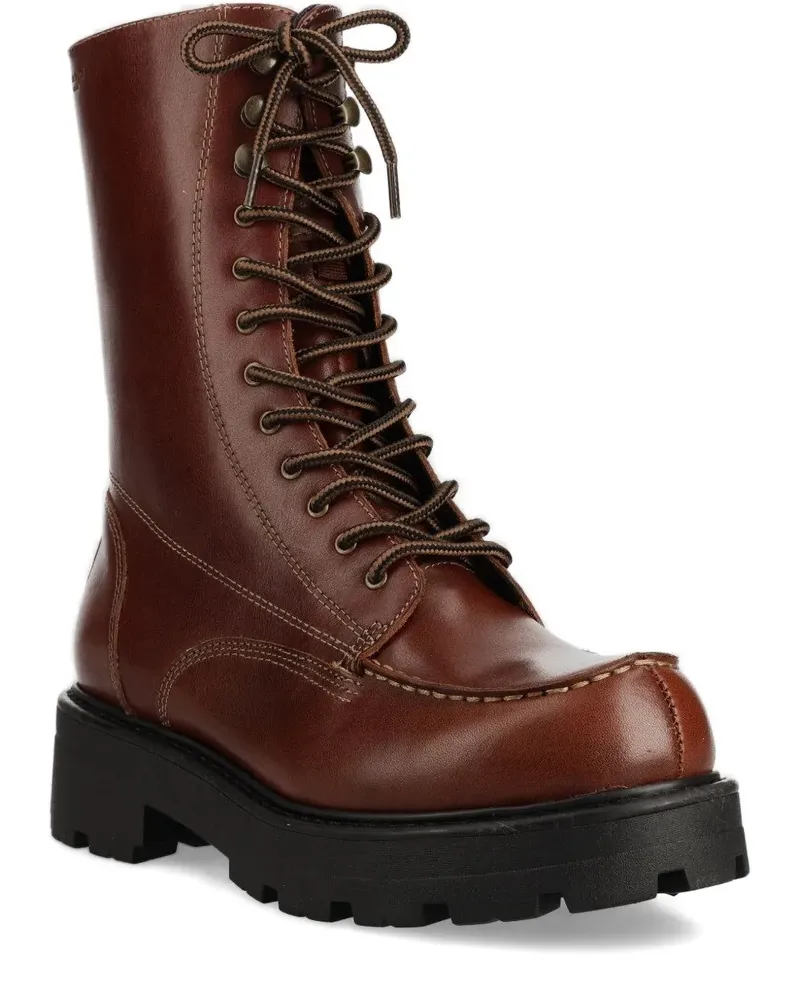 Vagabond Schnürstiefel mit dicker Sohle - Braun Braun