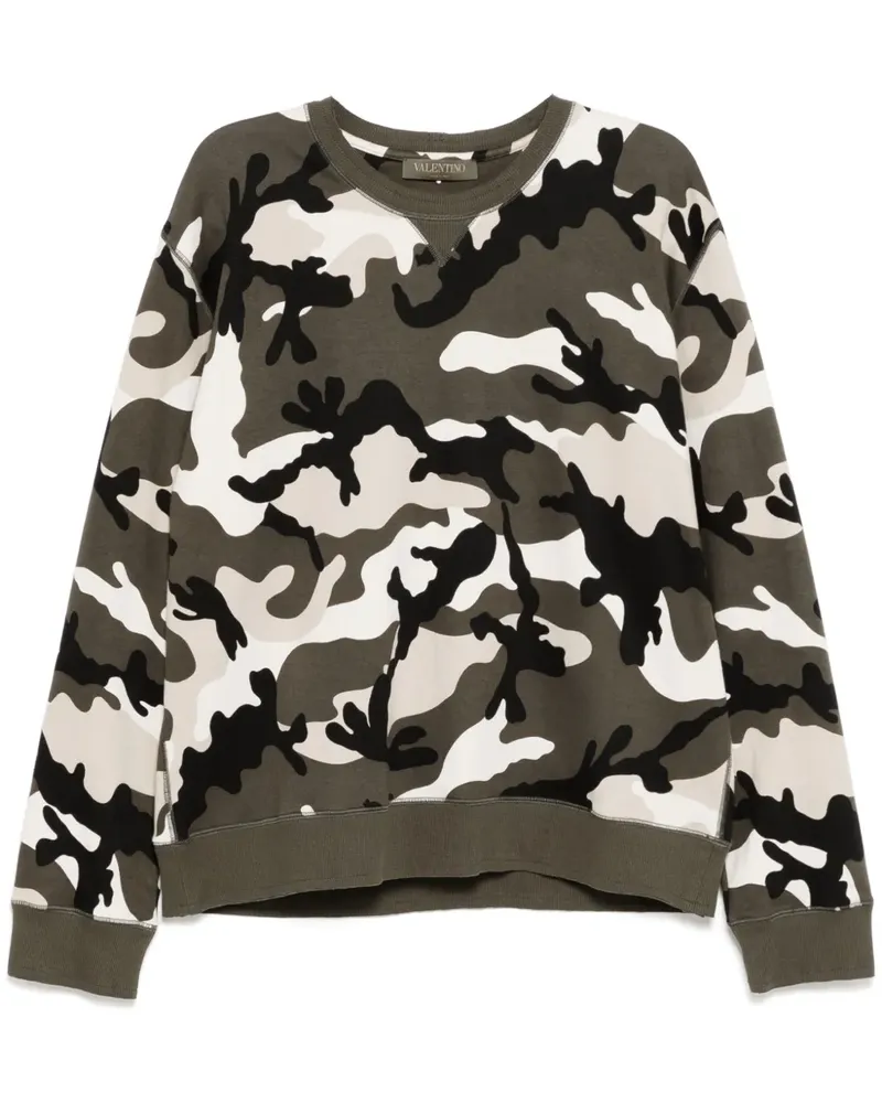 Valentino Garavani Sweatshirt mit Camouflagemuster - Braun Braun