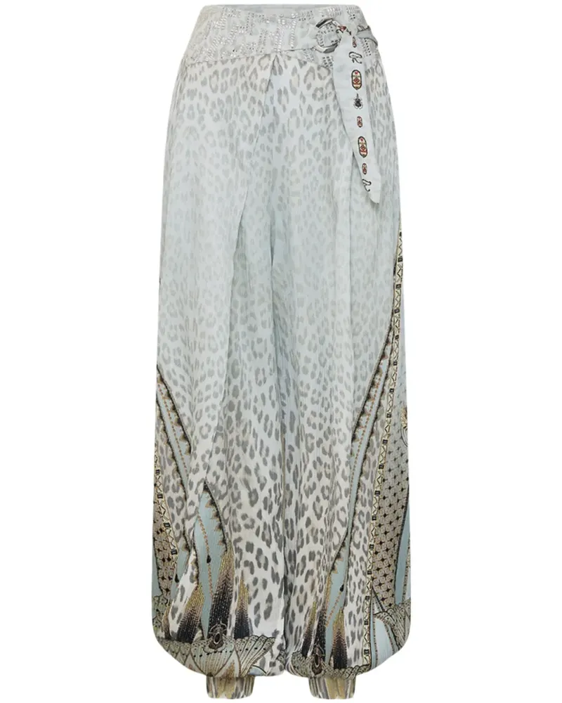 Camilla Asymmetrische Hose mit Gürtel - Grau Grau