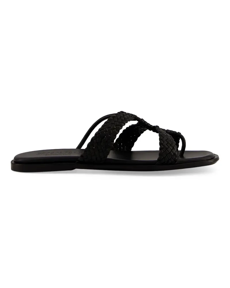 HEREU Gewebte Lina Sandalen - Schwarz Schwarz