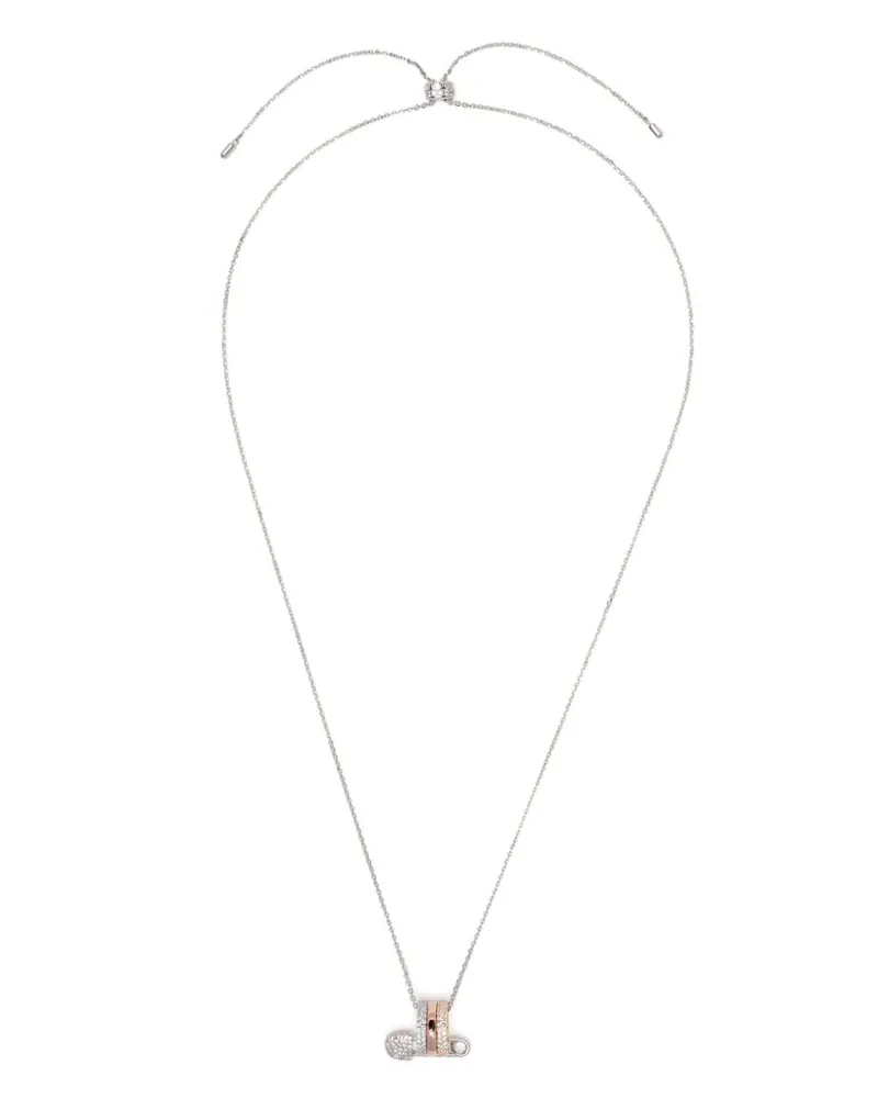 APM Monaco Halskette mit Sicherheitsnadel - Silber Silber