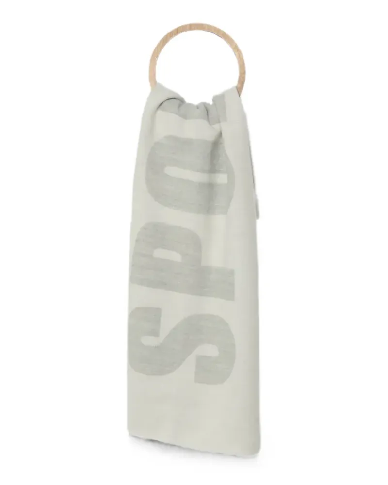 Sportalm logo-print scarf - Weiß Weiß