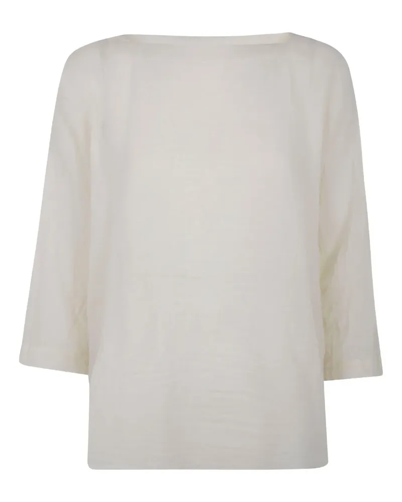 Daniela Gregis boat-meck wool blouse - Nude Nude