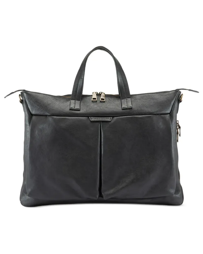 Officine Creative Italia Rucksack mit Reißverschluss - Schwarz Schwarz