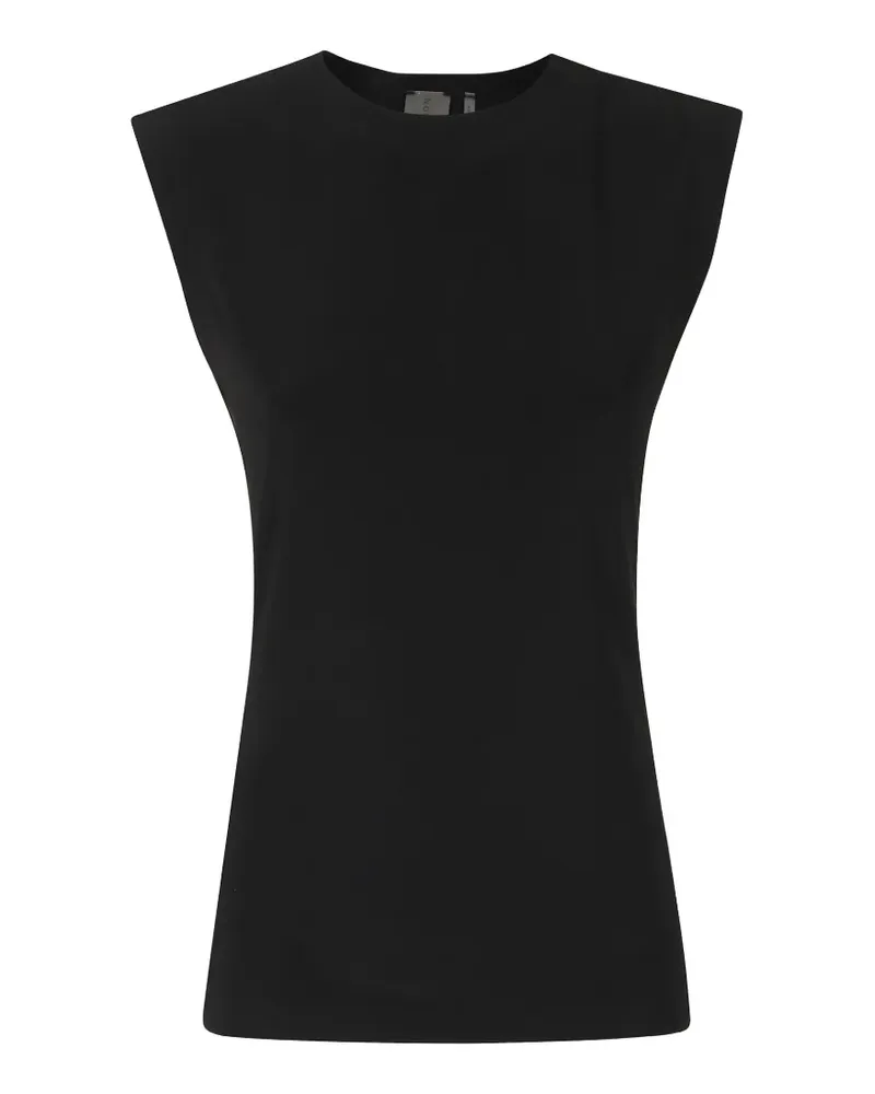 Norma Kamali sleeveless crew-neck top - Schwarz Schwarz