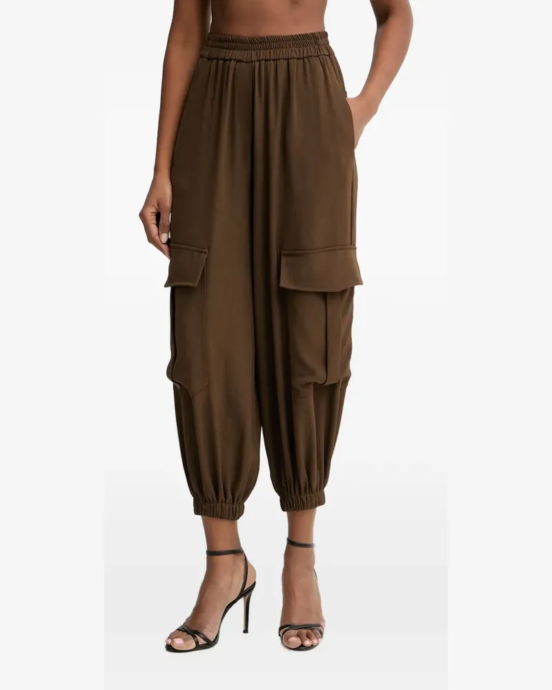 HAVEONE elasticated-cuff cargo pants - Braun Braun