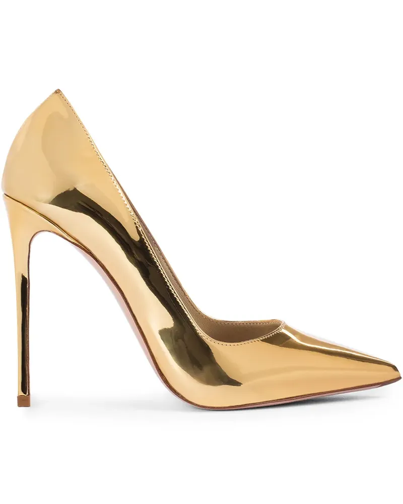 Le Silla Bella Pumps im Metallic-Look 120mm - Gold Gold