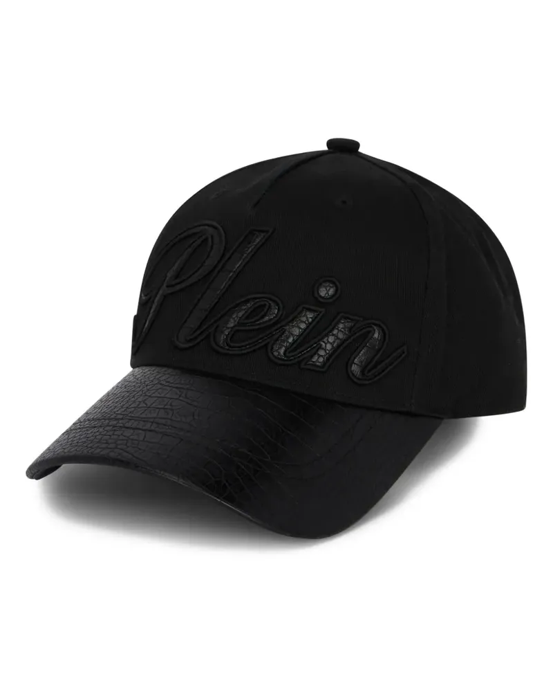 Philipp Plein Baseballkappe mit Logo - Schwarz Schwarz