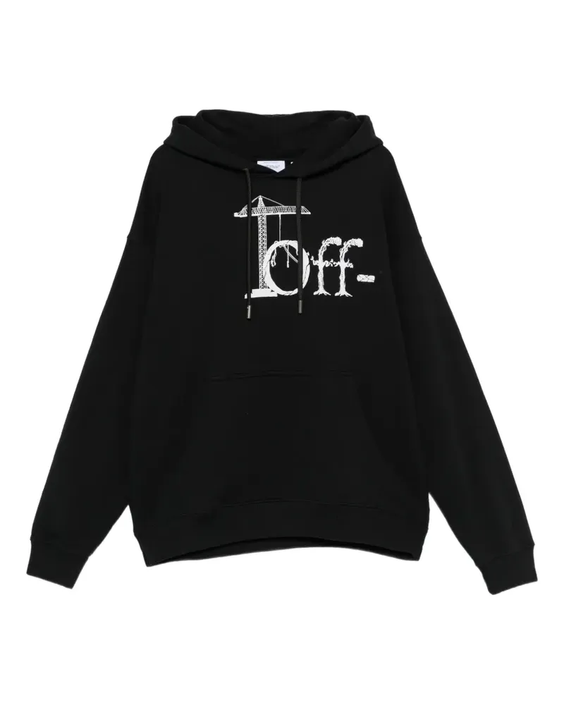 OFF-WHITE Shared Logo Skate Hoodie - Schwarz Schwarz