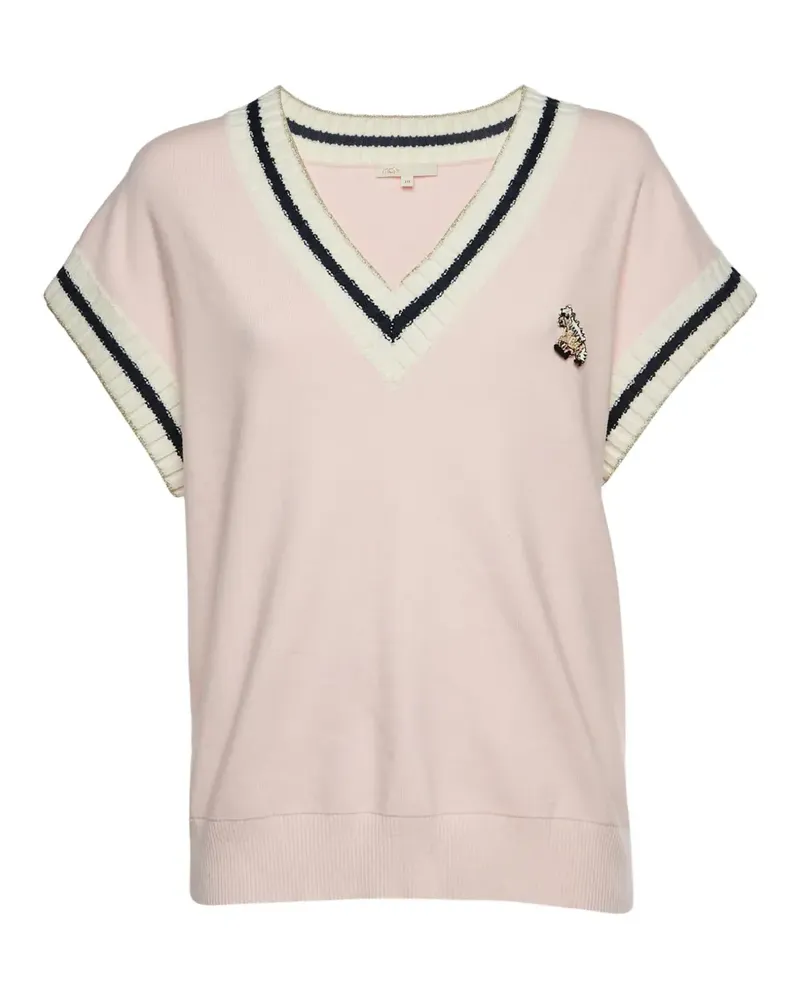 Maje Monette pony applique sweater - Rosa Rosa
