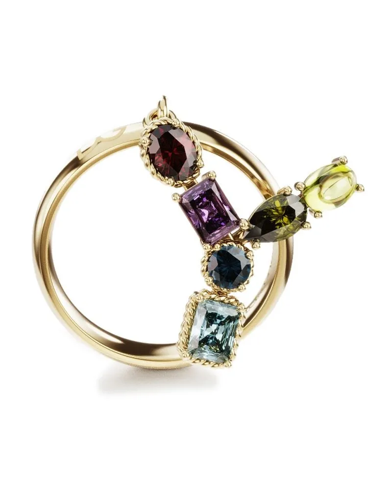 Dolce & Gabbana 18kt Rainbow Alphabet Y Gelbgoldring Gold