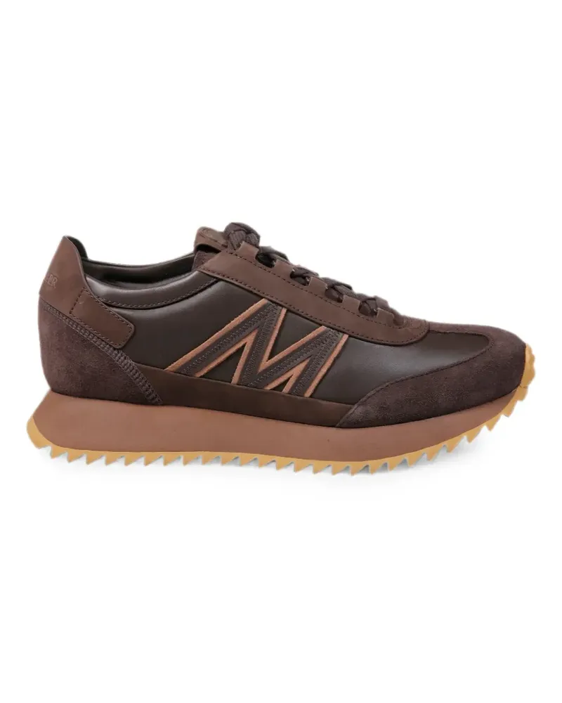 Moncler Pacey2 panelled logo-debossed sneakers - Braun Braun