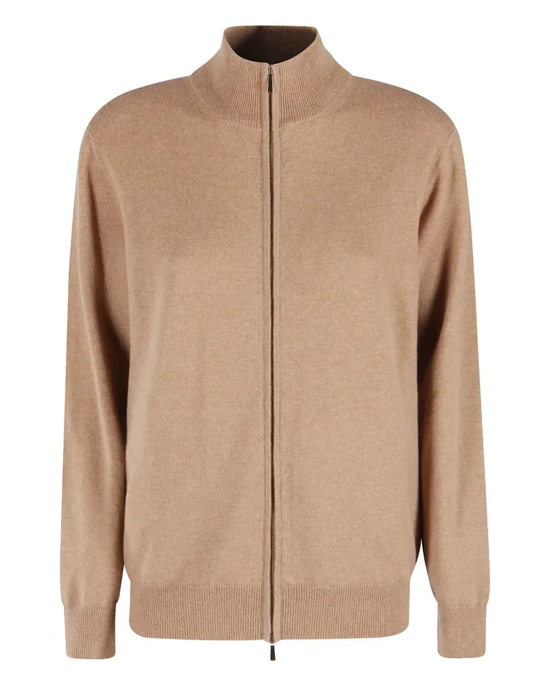 Malo Cardigan mit Stehkragen - Nude Nude