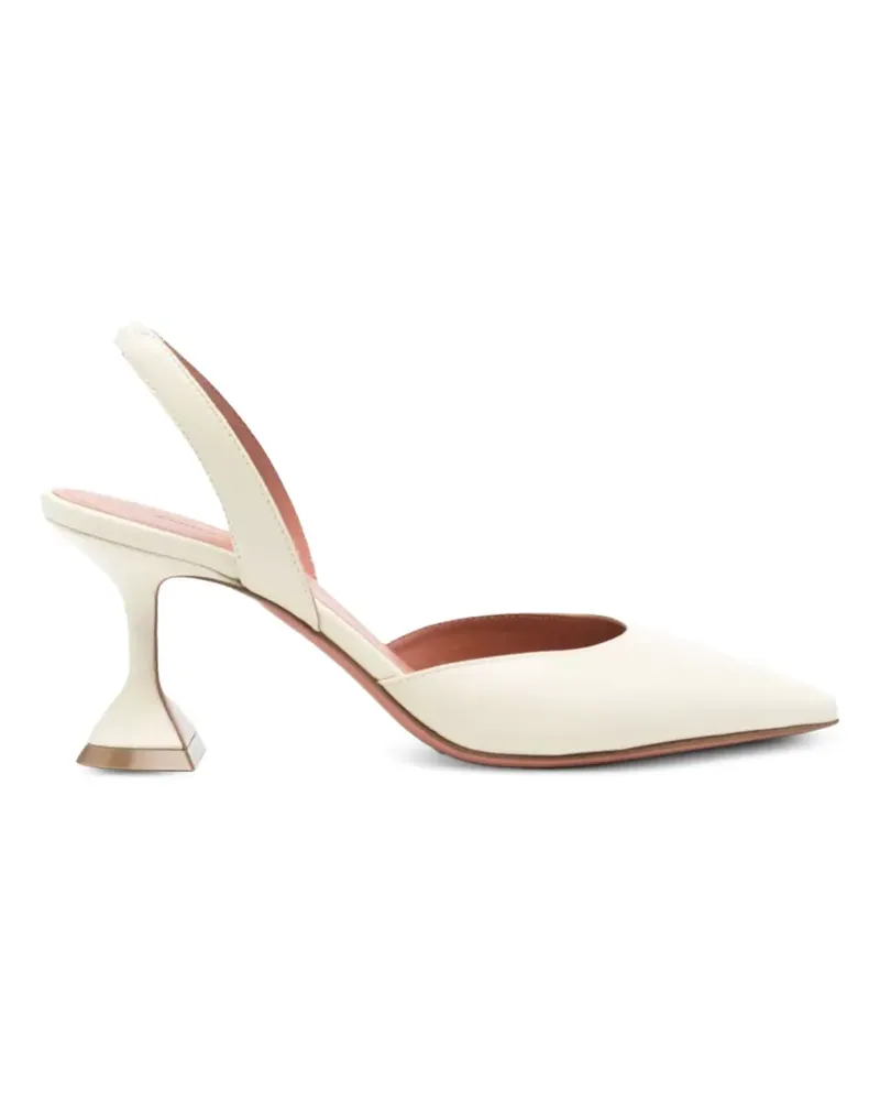 Amina Muaddi Holli Slingback-Pumps - Weiß Weiß