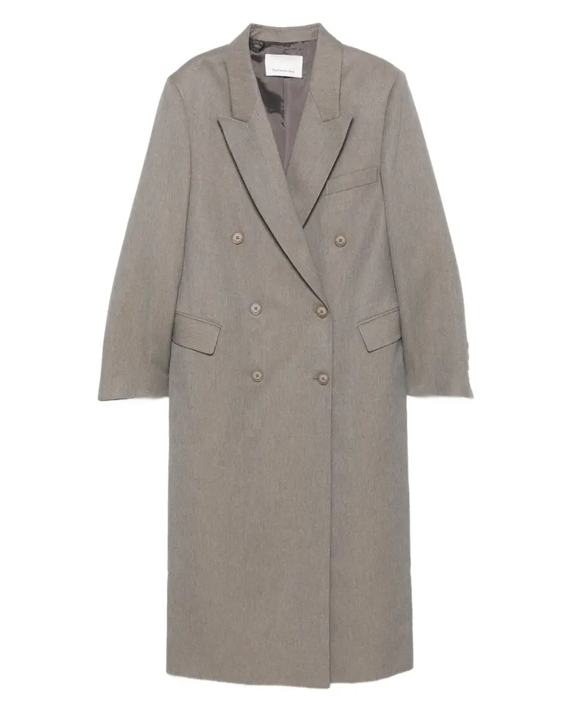 FRANKIE Shop Doppelreihiger Mantel - Grau Grau