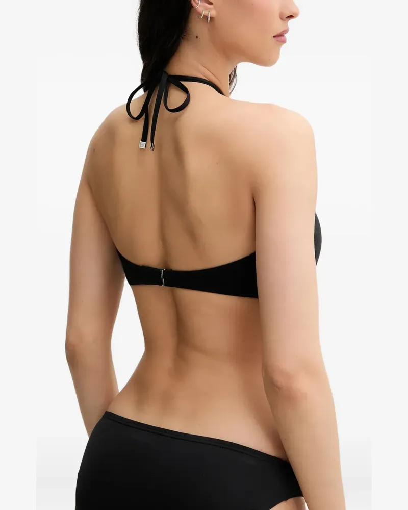 Michael Kors Klassischer Neckholder-Bikini - Schwarz Schwarz