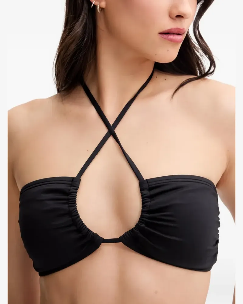 Michael Kors Klassischer Neckholder-Bikini - Schwarz Schwarz
