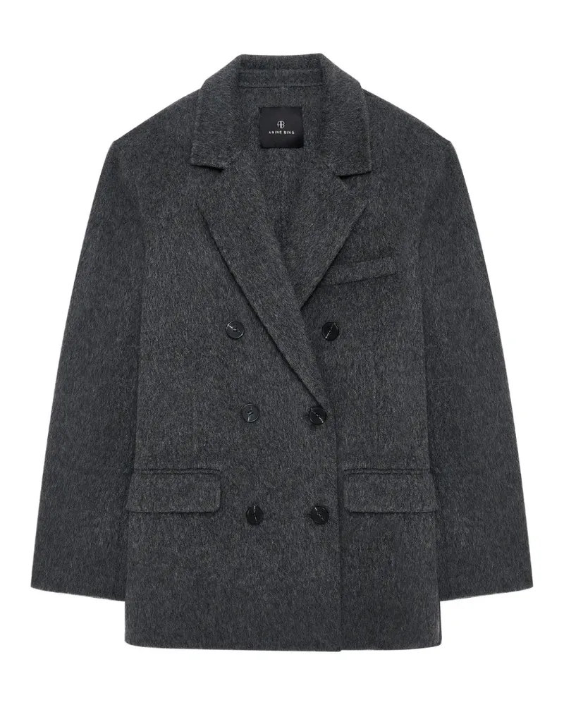 Anine Bing Sali coat - dark grey - Grau Grau