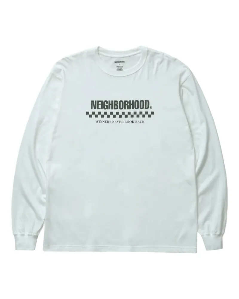 Neighborhood long-sleeve crew-neck T-shirt - Weiß Weiß